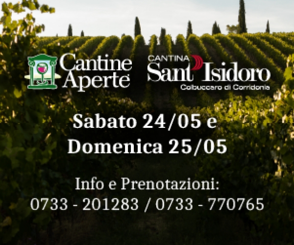 CANTINE APERTE 24 e 25 maggio 2025